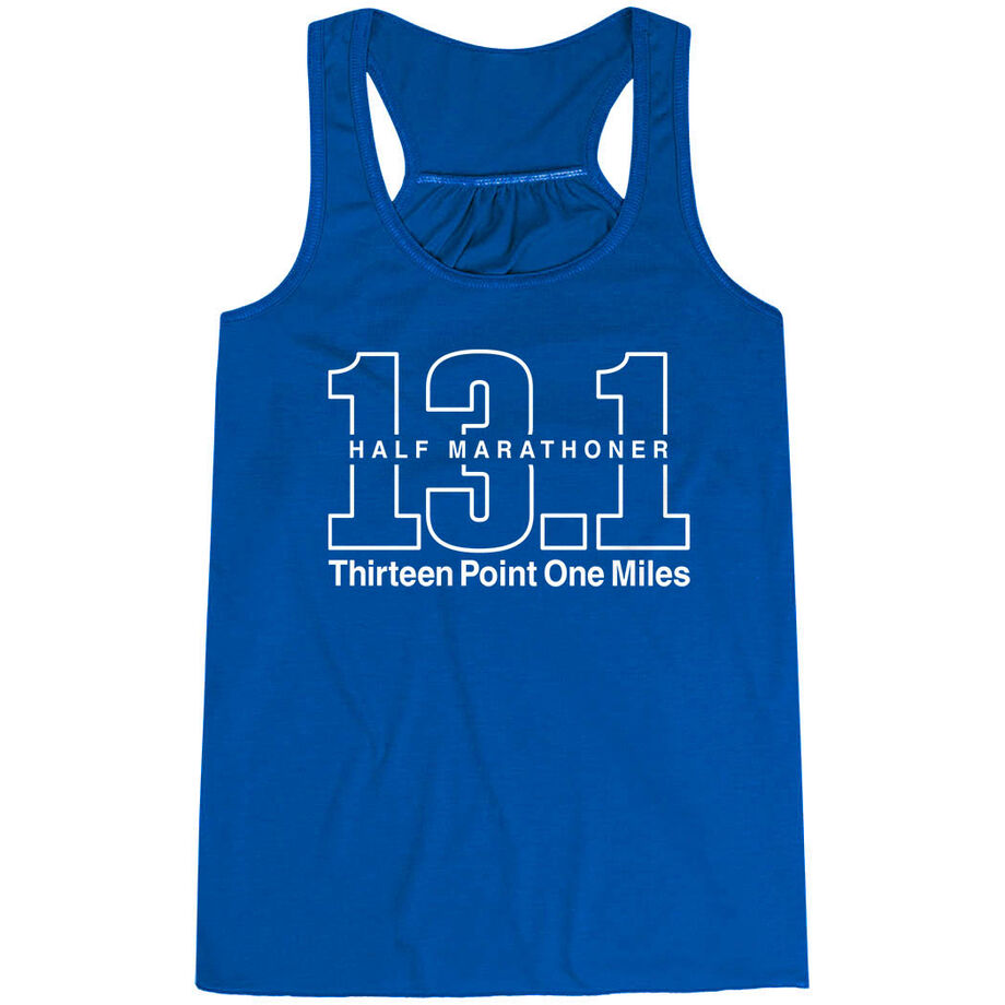 Running Flowy Racerback Tank Top - Half Marathoner 13.1 Miles
