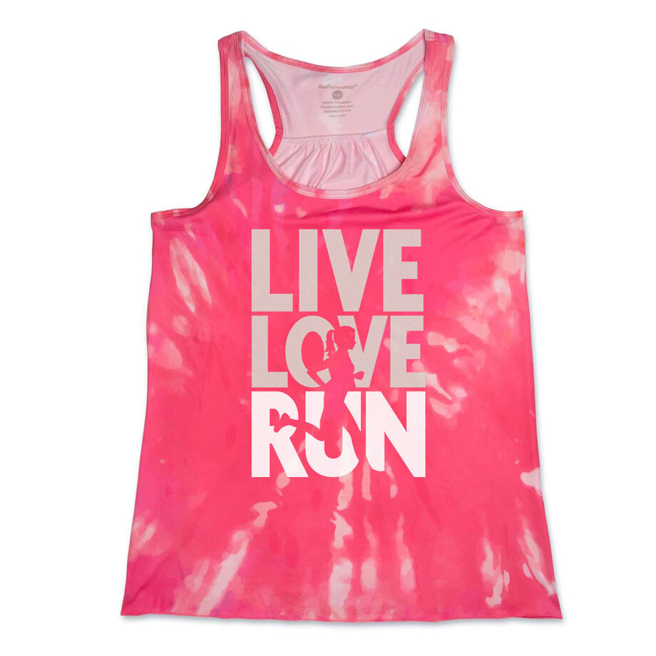 RunTechnology® Performance Tank Top - Live Love Run Silhouette
