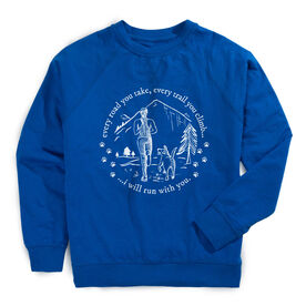 Running Raglan Crew Neck Pullover - Every Road You Take