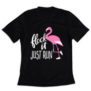 Women's Short Sleeve Tech Tee - Flock It Just Run