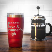 Running 20oz. Double Insulated Tumbler - Peace Love & Runner's High