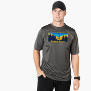 Men's Running Short Sleeve Performance Tee - Happy Hour Runner