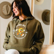 Statement Fleece Hoodie - Running My Way to a Beautiful Day