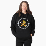 Statement Fleece Hoodie - Running My Way to a Beautiful Day