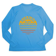 Women's Long Sleeve Tech Tee - Running is My Sunshine