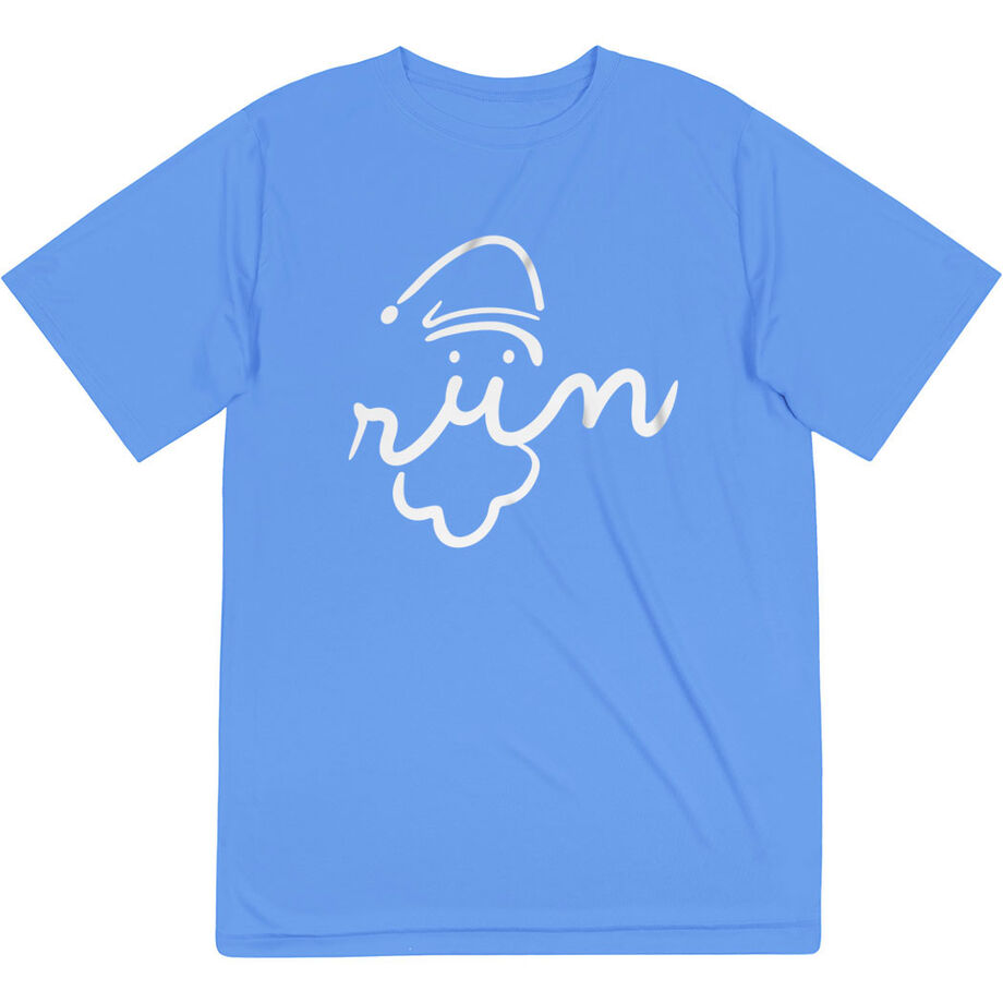 Men's Running Short Sleeve Tech Tee - Santa Run Face