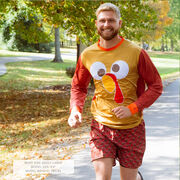 Men's Running Long Sleeve Performance Tee - Run Now Gobble Later