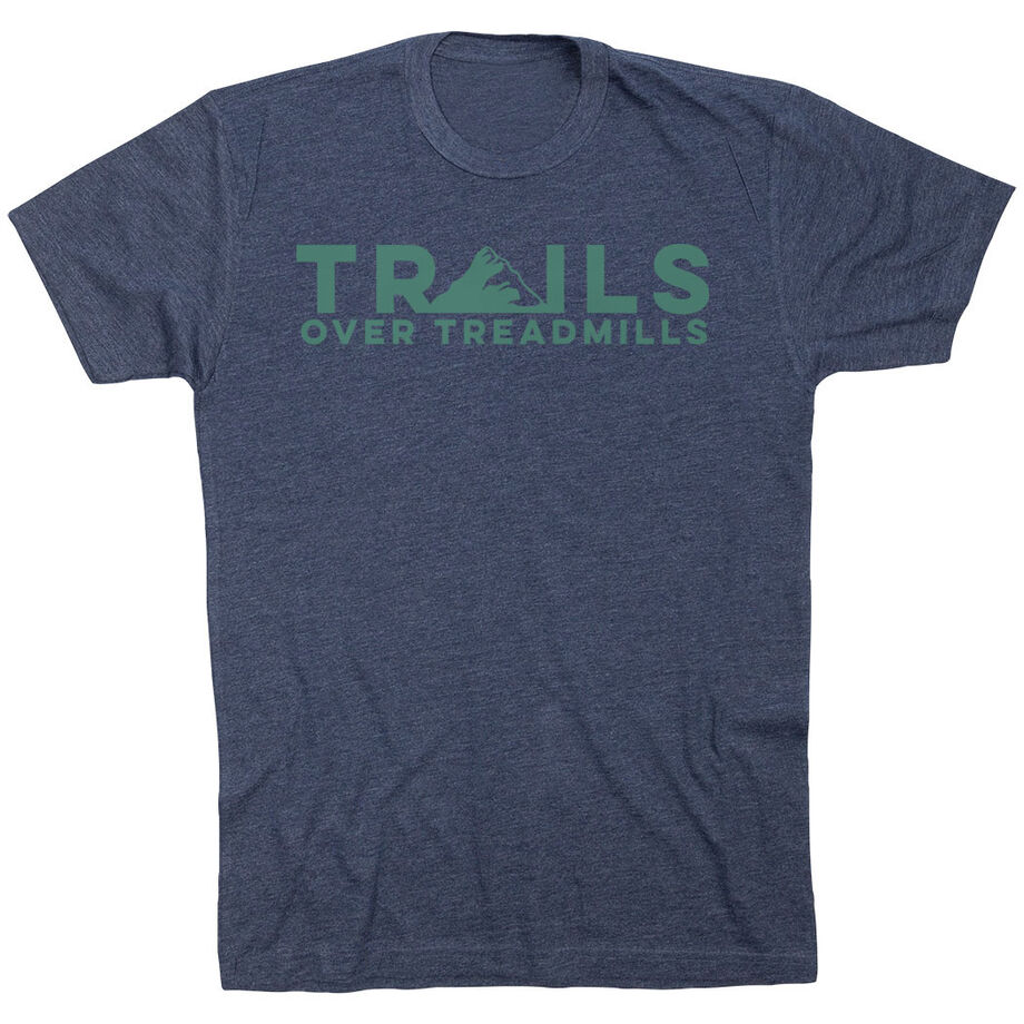 Running Short Sleeve T-Shirt - Trails Over Treadmills