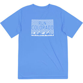 Men's Running Short Sleeve Performance Tee - Run Colorado