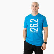 Running Short Sleeve T-Shirt - 26.2 Marathon Vertical 