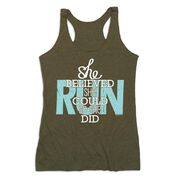 Women's Everyday Tank Top - She Believed She Could So She Did