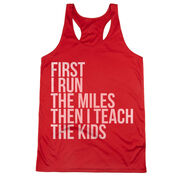 Women's Racerback Performance Tank Top - Then I Teach The Kids