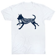 Running Short Sleeve T-Shirt - I'd Rather Be Running with My Dog