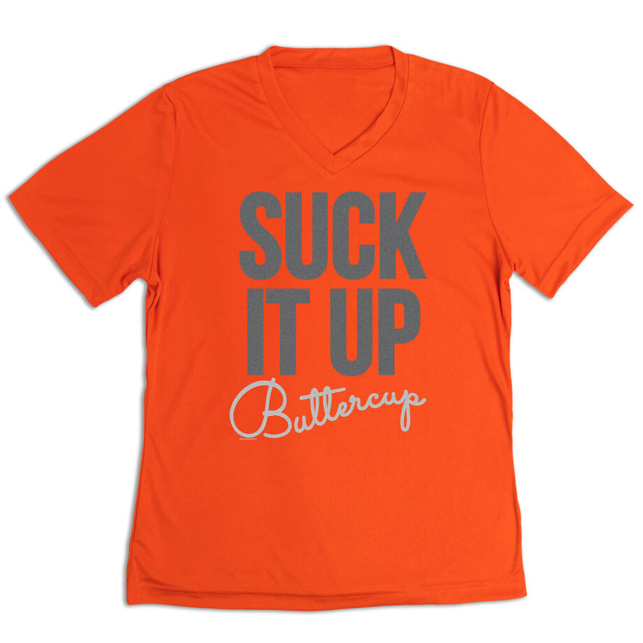 Women's Short Sleeve Tech Tee - Suck It Up Buttercup