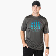 Men's Running Short Sleeve Performance Tee - Eat Sleep Run Repeat