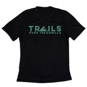 Women's Short Sleeve Tech Tee - Trails Over Treadmills