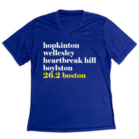 Women's Short Sleeve Tech Tee - Run Mantra - Boston