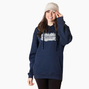 Statement Fleece Hoodie - Into the Forest I Must Go Running