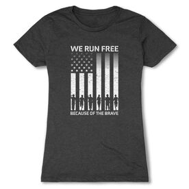 Women's Everyday Runners Tee - Because of the Brave