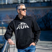 Statement Fleece Hoodie -  Gone For a Run&reg; White Logo