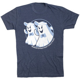 Running Short Sleeve T-Shirt - Runner Ghouls Don't Give A Sheet