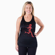 Women's Racerback Performance Tank Top - Heartfelt Runner Girl