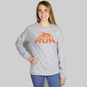 Running Tshirt Long Sleeve - Gone For a Run Logo