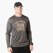 Men's Running Long Sleeve Performance Tee - Run Dirty