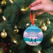 Running Round Ceramic Ornament - Jingle All the Way