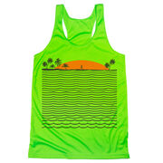 Women's Racerback Performance Tank Top - Chasing Sunsets