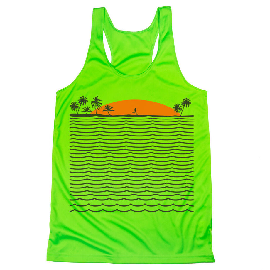 Women's Racerback Performance Tank Top - Chasing Sunsets
