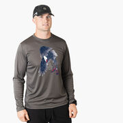 Men's Running Long Sleeve Performance Tee - Because of The Brave