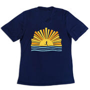 Women's Short Sleeve Tech Tee - Here Comes The Sun