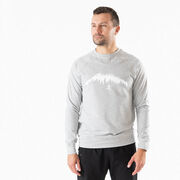 Running Raglan Crew Neck Pullover - Trail Runner in the Mountains