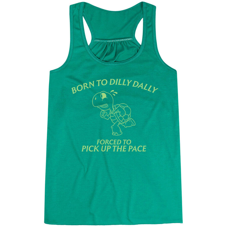 Flowy Racerback Tank Top - Born to Dilly Dally