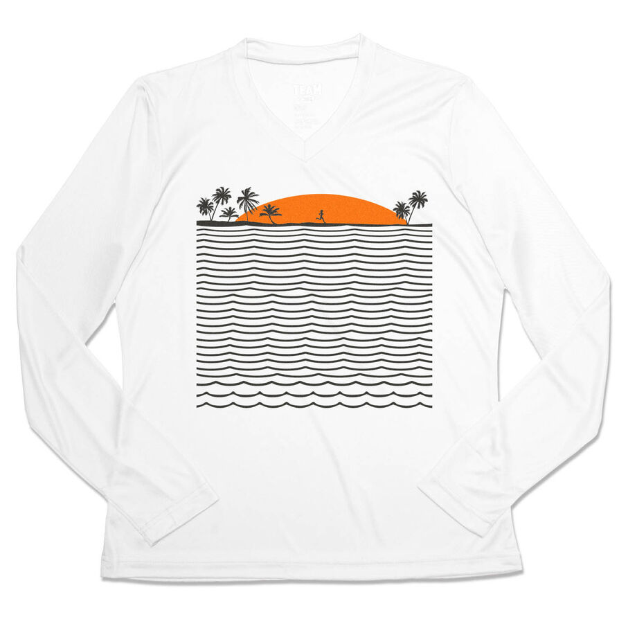 Women's Long Sleeve Tech Tee - Chasing Sunsets