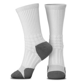 RunTechnology® Performance Mid-Calf Socks - White