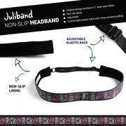 Athletic Juliband Non-Slip Headband - I Run To Burn Off the Crazy