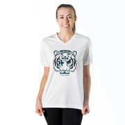 Women's Short Sleeve Tech Tee - Eye Of The Tiger