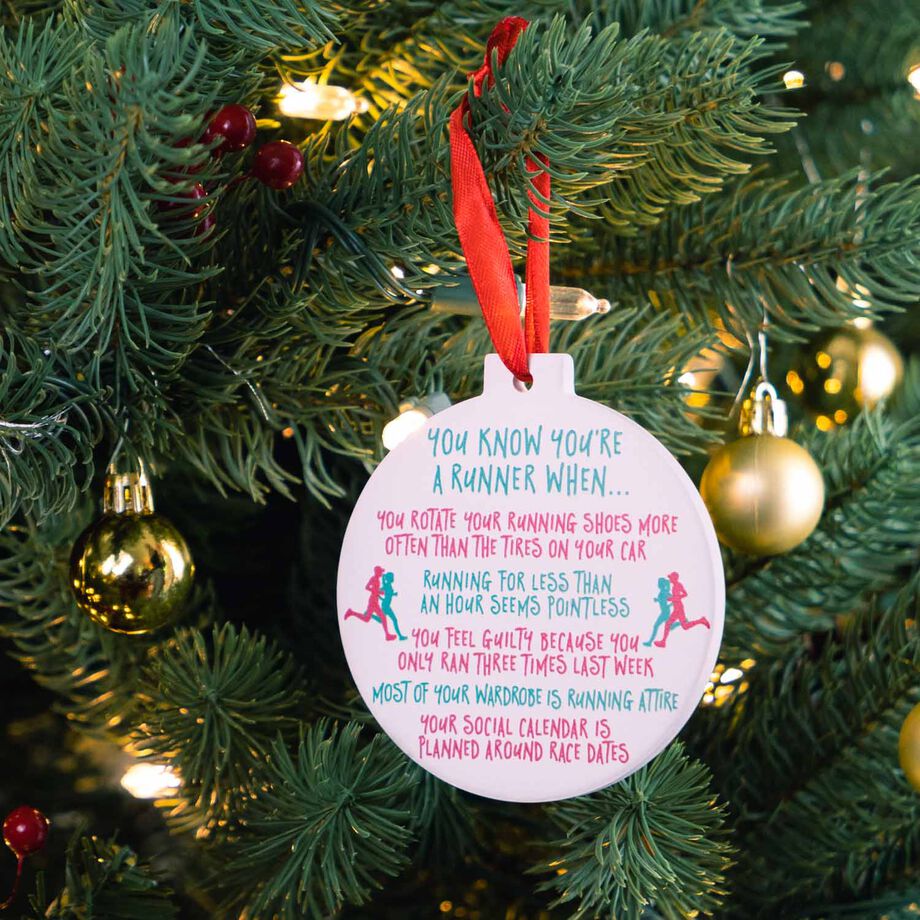 Running Round Ceramic Ornament - You Know You Are a Runner When ...