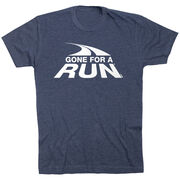 Running Short Sleeve T- Shirt - Gone For a Run® White Logo