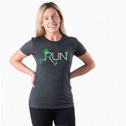 Running Women's Everyday Tee - Let's Run Lucky