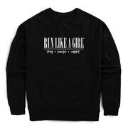 Running Raglan Crew Neck Pullover - Run Like A Girl&reg;