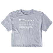 Running Short Sleeve Crop Tee - RUNnesia