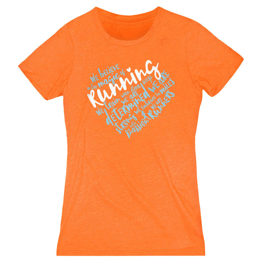 Women's Everyday Runners Tee - Live Love Run Heart