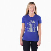 Womens Everyday Runners Tee Smile Every Mile