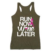 Women's Everyday Tank Top - Run Now Wine Later (Bold)