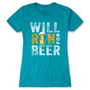 Women's Everyday Runners Tee - Will Run For Beer