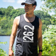 Men's Running Performance Tank Top - 26.2 Marathon Vertical