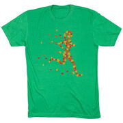 Running Short Sleeve T-Shirt - Autumn Runner Girl